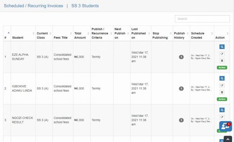 Scheduled / Recurring Invoices